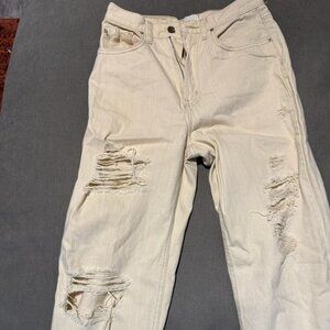 Urban Outfitters Baggy High Rise Tan Jeans